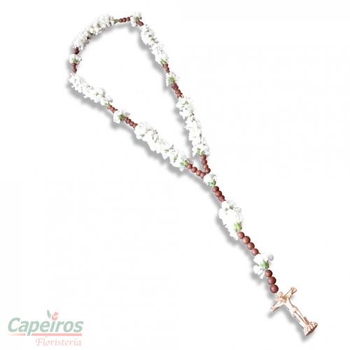 Rosario de Claveles Blancos