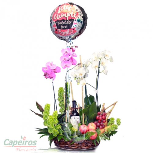 Orquideas con Vino