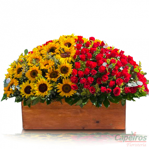 Rosas y Girasoles