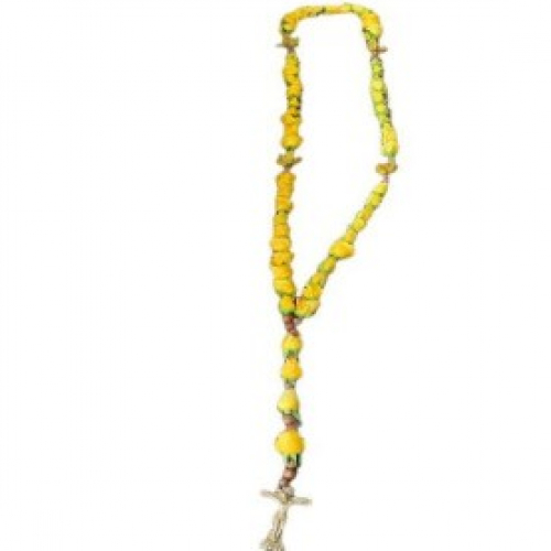 Rosario Amarillo con Rosas y Orquídeas